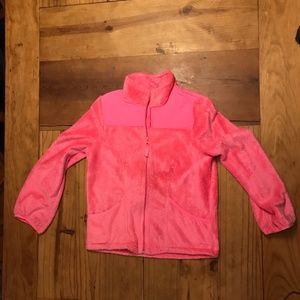 Pink jacket with zipper
